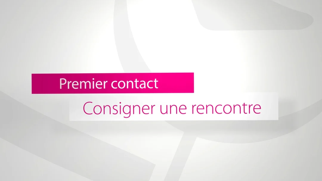 Consigner une rencontre