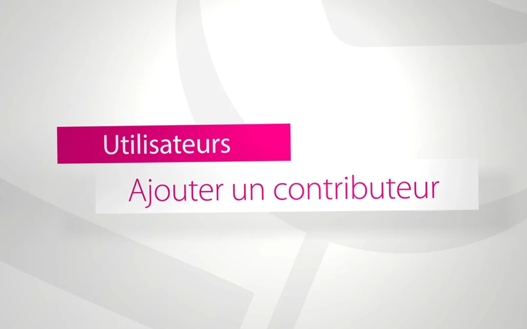 Ajouter un contributeur