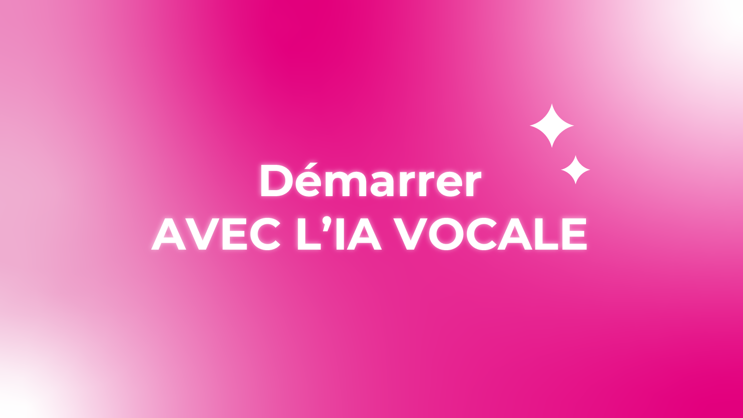 Démarrer avec l'IA vocale