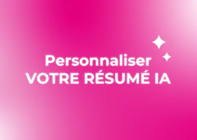Personnaliser le résumé